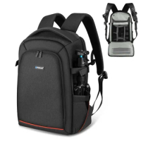 PULUZ Outdoor Camera Bag Men Portable Waterproof Scratch-proof Len Backpack Dslr Digital for Canon Sony Accessories Tripod Case