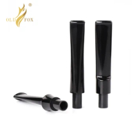 OLDFOX 3 PCs Black Acrylic Mouthpiece for Tobacco Smoking Pipe 9mm Filter Tool Accessories Straight Smoke Stems be0001-be0003