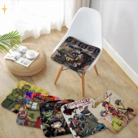 Retro Gorillaz Modern Minimalist Style Plush Cushion Home Back Cushion Soft Comfortable 50x50cm Chair Mat Pad