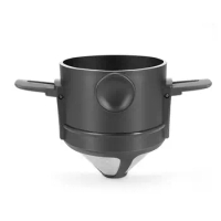 Pour Over Coffee Dripper Reusable Stainless Steel Pour Over Coffee Filters Easy to Clean Camping Coffee Filter