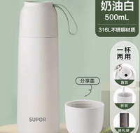 保溫瓶 真空保溫杯 水杯咖啡保溫杯歐式小奢華隨手杯不鏽鋼便攜隨行 精致網紅咖啡杯 咖啡隨行杯 水瓶 316不銹鋼 交換禮物 顏色可選擇 聖誕禮物推薦