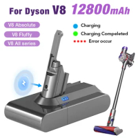 Original 21.6V 12800mah Replacement Battery for Dyson V8 Absolute Handheld Vacuum Cleaner For Dyson V8 SV10 Battery