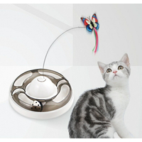 自動式蝴蝶逗貓盤 自動夜光轉盤玩具 貓玩具 旋轉逗貓玩具 自動逗貓玩具 蝶蝴轉盤玩具