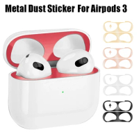 Anti-dust Sticker for AirPods 3 Metal Dust Guard Case Stickers for Apple Airpods3 Skin Film Charging Box Inside Protection
