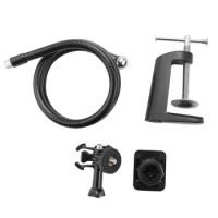 Camera Bracket With Enhanced Desk Jaw Clamp Flexible Gooseneck Stand For Webcam Brio 4K C925E C922X C922