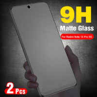 2Pcs Full Cover Frosted Glass For Xiaomi Redmi Note 12 Pro+ Tempered Glass Screen Protector Note12Pro Plus Speed Turbo Note12 4G