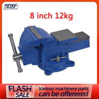 Work Bench,3/4/5/6/8/10 Inch Various Types of Multipurpose Cast Iron Bench Vises With Rotating Base,Small Bench Clamp