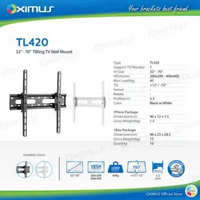 BRACKET TV LED LCD MONITOR 32" - 70" OXIMUS TL420 WALL MOUNT TILT Hitam