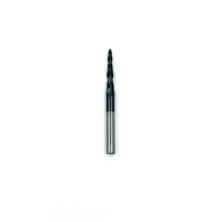 1pc JERRAY R0.75* 15*D3.175*38HRC 55 D3.175 2Flutes Solid CarbideTapere Ball Nose EndMill CNC Milling Cutter Tools