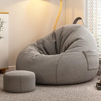 Bed Bean Lazy sofa bag chair with filling Designer furniture Beanbag Giant bean bag chairs for bedroom Single Floor sofa chair