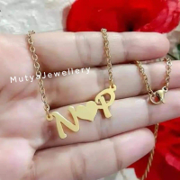 Kalung Huruf / Aksesoris Kalung Huruf / Kalung Inisial Bisa Request Huruf Sesuai Keinginan