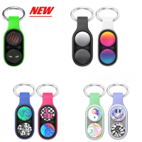 PopPuck Decompression Fidget Toys Elastic Pop Up Magnet Pop Puck Keychain Anti Stress Toys Pop It for Adults Kids Gifts