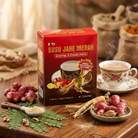Susu Jahe Merah dengan Ginseng Purwoceng dan Pasak Bumi isi 5 sachet Instan Bubuk