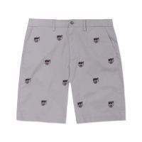 【RALPH LAUREN】RL POLO 經典刺繡滿版老虎休閒短褲-卡其色(平輸品)