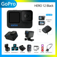 GoPro HERO 12 Black Action Camera HyperSmooth 6.0 5.3K60 27MP Up to 2x Battery Runtime GoPro 12 Video Sport Camera
