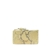 กระเป๋าสตางค์ขนาดเล็กรุ่น Loop Snake Embossed Zip Card Case สี Pale Citron