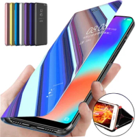 Smart Flip Cover Case For Oneplus 8 Pro Oneplus 8 Mirror Leather Full Protection Mobile Phone Case For Oneplus 8 Pro Oneplus 8