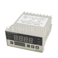 Peak Holding Alarm Indicator 4 Red LCD Digital 100V DC Volt Panel Meter
