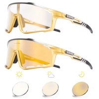 Photochromic Men Women Sport Bike Discoloration Goggles MTB Eyepieces Cycling Sunglasses Fishing Running Glasses Bicycle Eyewear