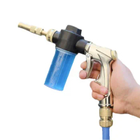Dropshipping Portable High Pressure Washer Water Gun Garden Hose Spray Metal Jet Nozzle Foam Lance Car Wash Gun Cleaning Tools
