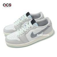Nike 休閒鞋 Air Jordan 1 Low OG 男鞋 女鞋 蛇年 新年 CNY 灰 綠 蛇紋 AJ1 HF3144-100