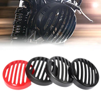 Motorcycle Headlight Protector Grille Guard Cover Shallow Cut Headlamp Grill Black/ Red For Honda Rebel CMX 300 2017-2019