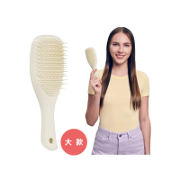 【TANGLE TEEZER 提碁】英倫手握梳-大_香草拿鐵(護髮梳/順髮梳/濕髮梳/抗糾結/抗毛躁/王妃梳)