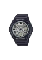 Casio AEQ-120W-7AV Men Analog-Digital Watch Black Resin Strap