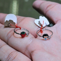 cincin anak putih karakter lucu