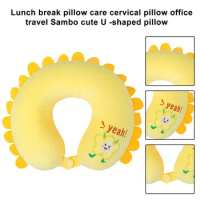 U-shape Neck Pillow Ultralight Cartoon Neck Pillow for Travel Office Kids Memory Foam Ergonomic Head Neck Support Cushion