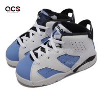 Nike 休閒鞋 Jordan 6 Retro TD 幼童 童鞋 北卡藍 白 六代 NBA AJ 喬丹 經典 DV3606-410