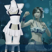 FF7 Final Fantasy 7 Rebirth Tifa Lockhart Swimsuit Cosplay Costume