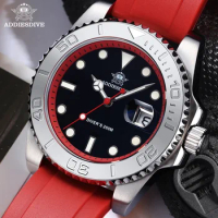 Addies Dive Mens Fashion Business Quartz Watch 200m Waterproof BGW9 Blue Luminous 316L Stainless Steel Watch Montre Homme