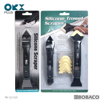 【ORX】矽利康刮刀抹刀三件組有齒 PW-111+125(矽力康刮刀頭/抹平工具/矽力康/Silicone/台灣製)