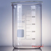 5000ml,Glass Beaker,Low Form,5 Litre,Lab Chemistry Glassware