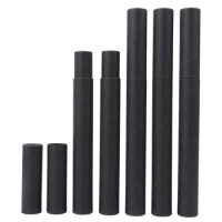 500 pcs/lot Black Kraft Paper Incense Tube Incense Barrel Small Storage Box for pencil Joss Stick Convenient Carrying 20.7x2.1cm