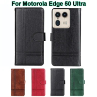 Book Stand Case For Motorola Edge 50 Ultra чехол Leather Flip Capa Wallet Cover For Funda Motorola Edge50 Ultra Phone Cases Etui