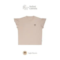 Little Palmerhaus - LPH x STEFANI GABRIELA Nursing Top (Kaos Ibu Menyusui) M LIGHT BROWN