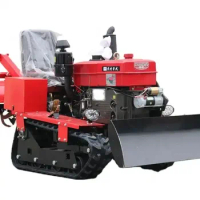Agricultural diesel micro cultivator greenhouse orchard plowing farmland sowing rotary tiller tractor