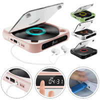 Versatile Portable CD Player With Bluetooth-compatible Speaker And A-B Repeat LCD Screen Car CD Player Portable Music CD Player