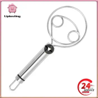 Stainless Steel Danish Dough Whisk Flour Whisk Kitchen Dough Whisk Mixer Bread Making Tools for Baking Cake Pizza