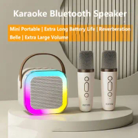Xiaomi K12 Karaoke Portable Bluetooth 5.3 PA Speaker System with 1-2 Wireless Speaker Mini Karaoke Microphones Home Family