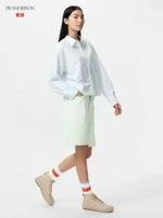 UNIQLO JWA JW ANDERSON Celana Pendek Denim Half Pants wanita LIGHT GREEN 24 Semua Ukuran