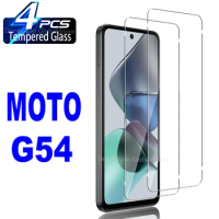 2/4Pcs Tempered Glass For Motorola Moto G54 G84 G04 G04S G14 G64 G34 5G Screen Protector Glass Film