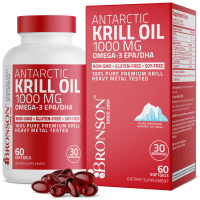 OMEGA 3 | Dầu Nhuyễn Thể Nam Cực Cao Cấp | BRONSON Antarctic Krill Oil Non-GMO [60 - 120 - 180 viên]