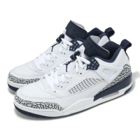 【NIKE 耐吉】休閒鞋 Jordan Spizike Low 男鞋 白 藍 復古 低筒 喬丹(FQ1759-104)