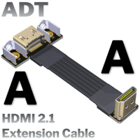 New FPV HDMI2.1-Compatible HDMI-To-HDMI Flat Cable A Type V2.1 Built-in Extension Cable Support 2K/240hz 4K/144Hz Computer Wire