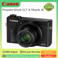 Canon PowerShot G7X Mark III Portable Small Digital Camera Optical Zoom With Large Aperture 4K Video Shooting Card Camera