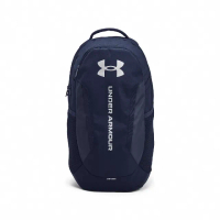 【UNDER ARMOUR】後背包 Hustle 6.0 Backpack 藍 白 防潑水 16吋 電腦包 筆電包 運動包 UA(1384672411)