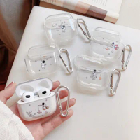 Cute Astronaut Transparent Case For 2021 New Airpods 3 Soft TPU Protective Case Bluetooth Headset Cases for Apple Airpods3 Shell